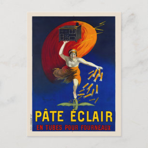 Pate Eclair Vintage Advertising Poster 1912 Postcard