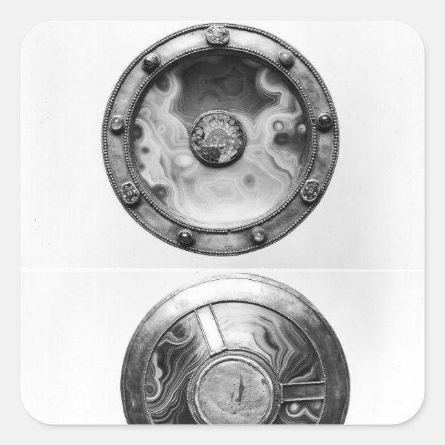 Paten with a medallion depicting the Last Square Sticker (Front)