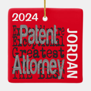 Patent Attorney Extraordinaire CUSTOM Ceramic Ornament