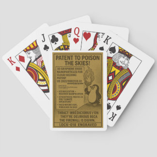 Patent to Poison – Geoengineering Revelation  Playing Cards