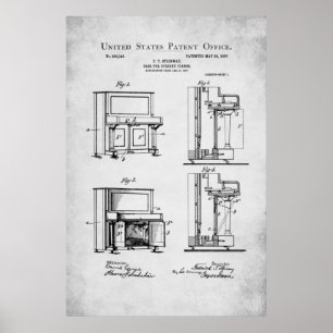 Patent - Upright Piano - Poster