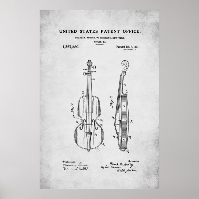 Patent - Violin - Poster (Front)