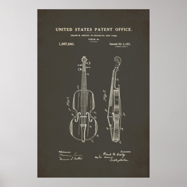 Patent - Violin - Poster (Front)