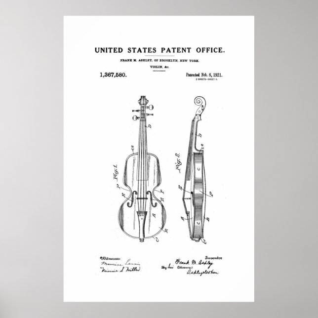 Patent - Violin - Poster (Front)