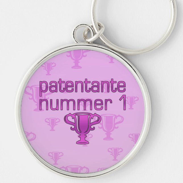 Patentante Nummer 1 Key Ring (Front)