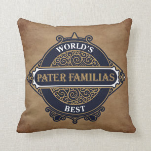 Pater Familias (Father of the Family) Fathers Day Cushion