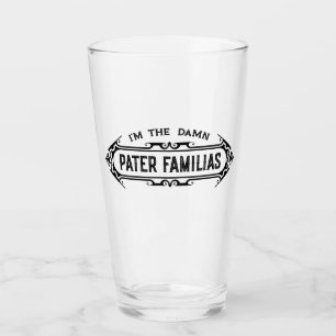 Pater Familias (Father of the Family) Father's Day Glass