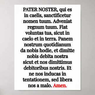 Pater Noster Poster