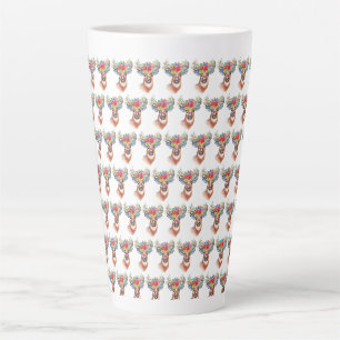 Paterna Flower Reindeer Christmas Magic Latte Mug