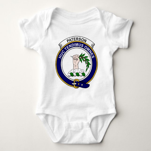 Paterson Clan Badge Baby Bodysuit (Front)