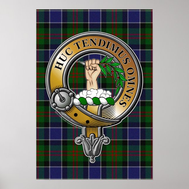 Paterson Tartan & Badge Poster (Front)