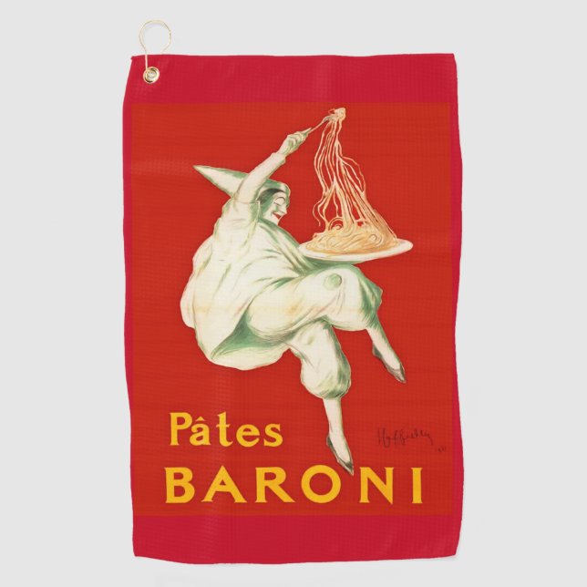 Pates Baroni Cappiello Vintage Advertisement Golf Towel (Front)