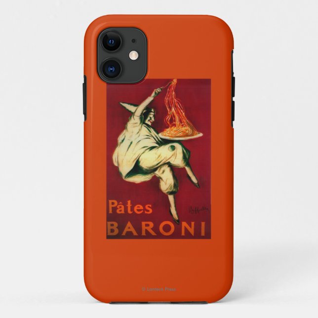 Pates Baroni Vintage PosterEurope Case-Mate iPhone Case (Back)