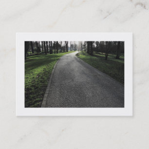 Path in a Park (bordered) Business Card