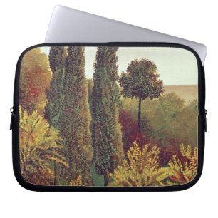 Path in the Buttes Chaumont Park, Paris, 1908 (oil Laptop Sleeve