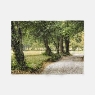 Path in the Country Fleece Blanket