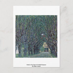 Path In The Park Of Schloß Kammer By Klimt Gustav Postcard