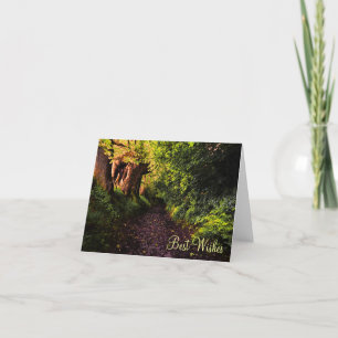 Path in the Woods Best Wishes Card