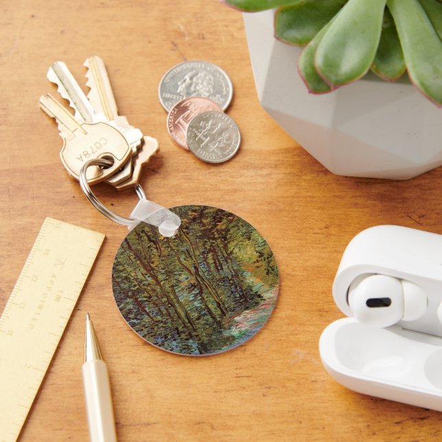 Path in the Woods by Vincent van Gogh Key Ring (Desk)