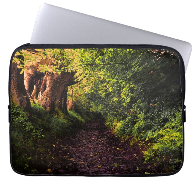 Path in the Woods Laptop Sleeve (Front)