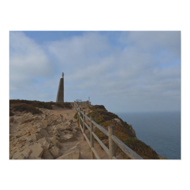 Path Into the Mist. Cape Roca Poster (Front)