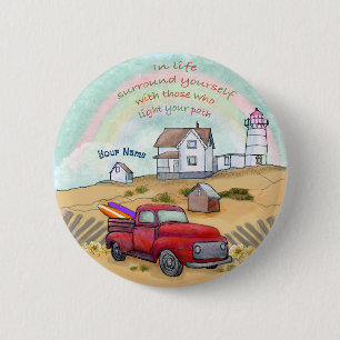 Path Lighthouse 6 Cm Round Badge
