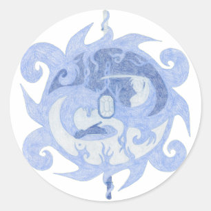 “Path of a Hero” Emblem Classic Round Sticker