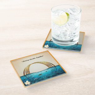 "Path of Enlightenment" Glass Coaster