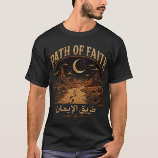 Path Of Faith - Vintage Islamic Desert Journey Art T-Shirt