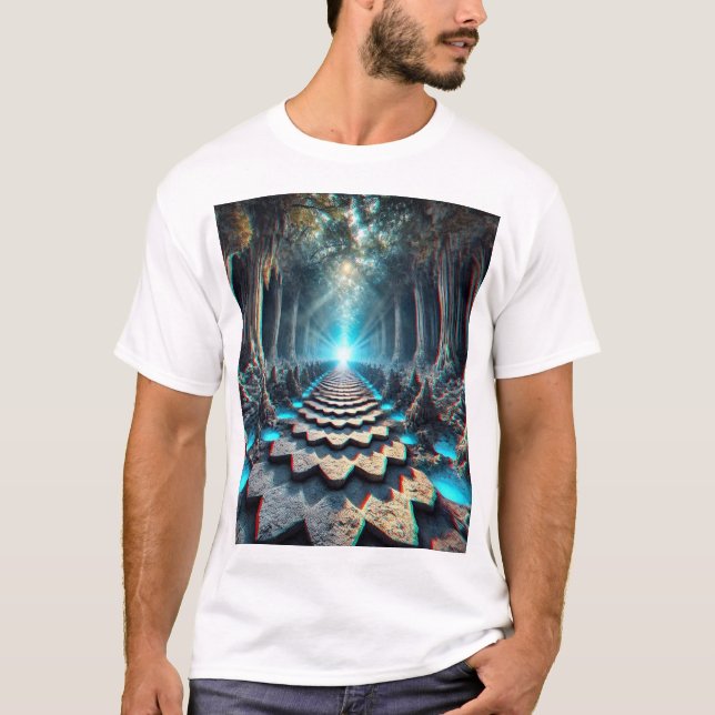 Path of Infinity: The Crystal Cave Descent T-Shirt (Front)