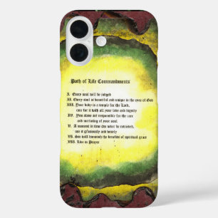 Path of Life Commandments iPhone 16 Case