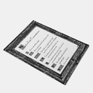 Path of Life Commandments Doormat