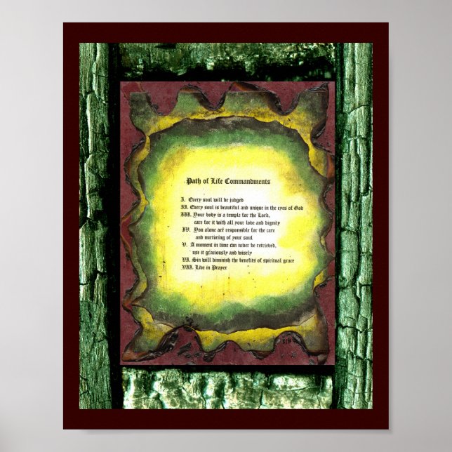 Path of Life Commandments Poster (Front)