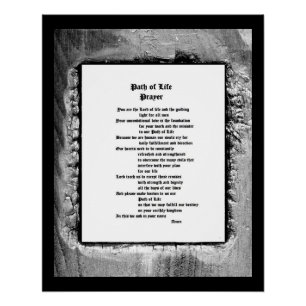 Path of Life Prayer Poster