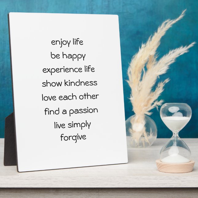 Path of Life Spiritual Message Plaque (Side)