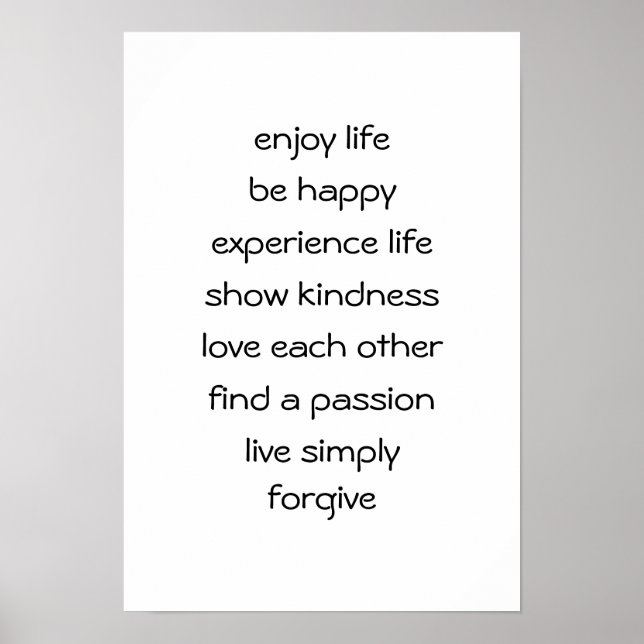 Path of Life Spiritual Message Poster (Front)