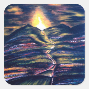 Path of Life Square Sticker