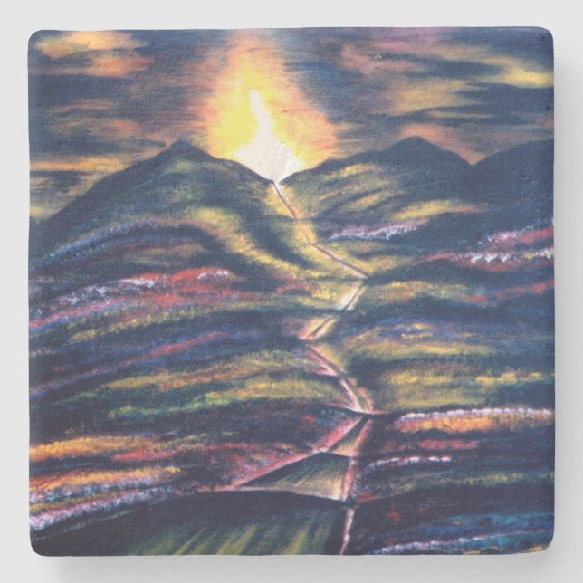 Path of Life Stone Coaster (Front)