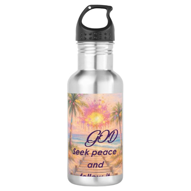 Path of Peace: Grace at Sunset 710 Ml Water Bottle (Front)