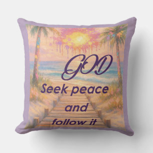 Path of Peace: Grace at Sunset Cushion