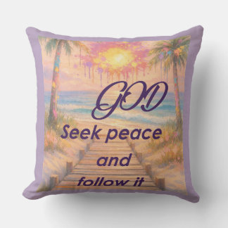 Path of Peace: Grace at Sunset Cushion