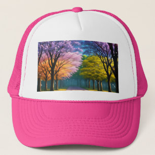 **"Path of Purple: Jacaranda Walkway"** Trucker Hat