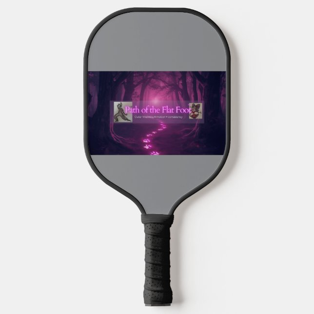Path of the Flat Foot Pickleball Paddle (Front)