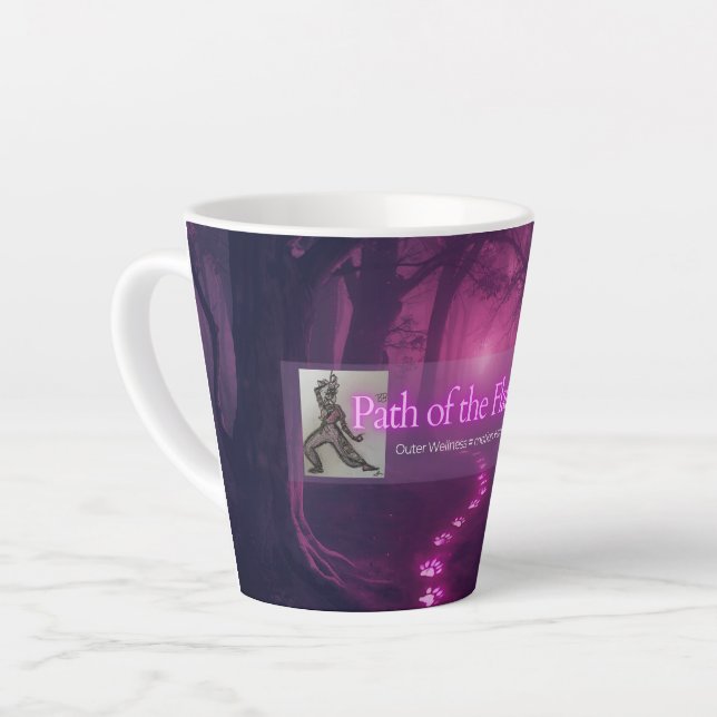 Path of the Flat Foot Small Latte Mug (Left Angle)