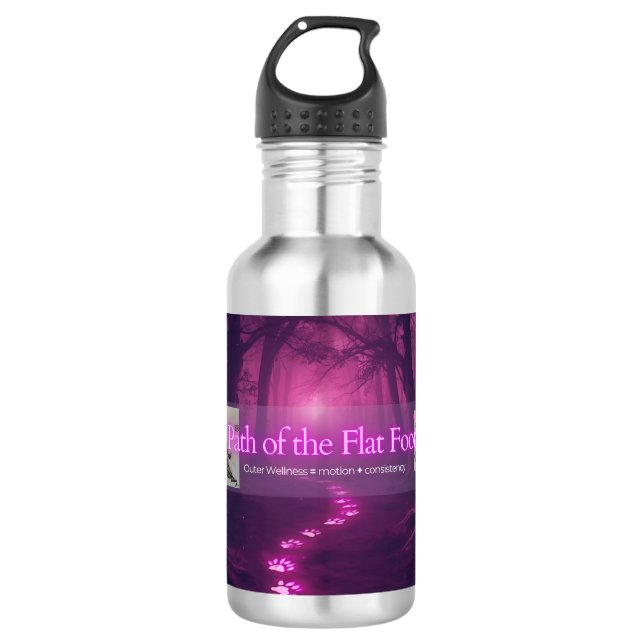 Path of the Flat Foot water bottle (Front)