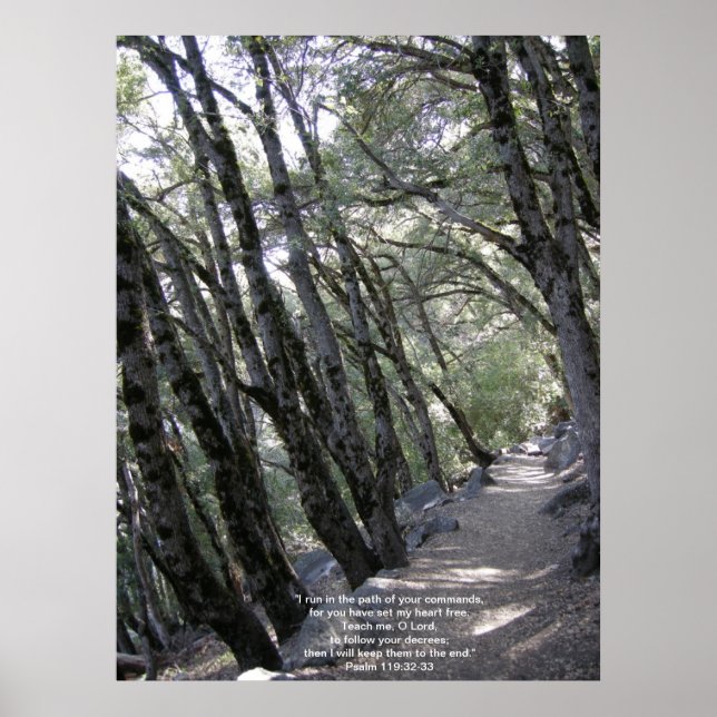 Path Poster with Psalm 119:32 (Front)