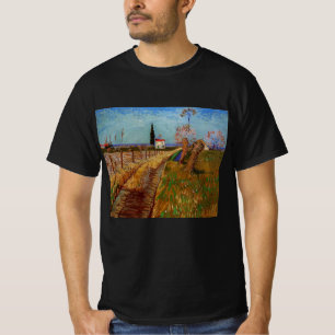 Path Through a Field, Willows by Vincent van Gogh T-Shirt
