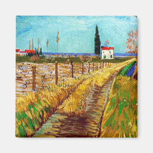 Path through a Field with Willows Van Gogh Magnet