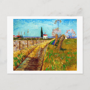 Path through a Field with Willows Van Gogh Postcard