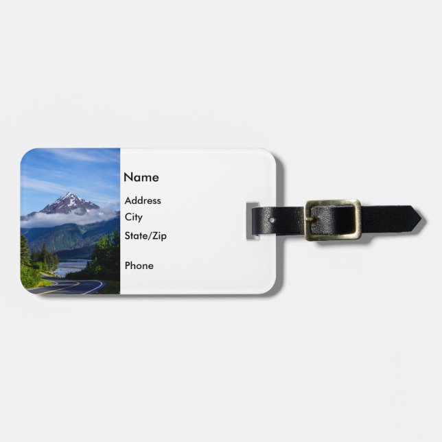 Path Through Alaska Luggage Tag (Front Horizontal)